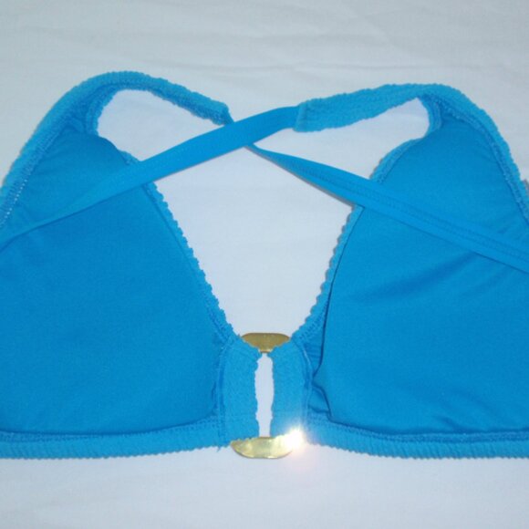 Bleu Rod Beattie Textured Ring Front Bra Sized Swimwear Bikini Top NWOT 34D - Picture 12 of 13
